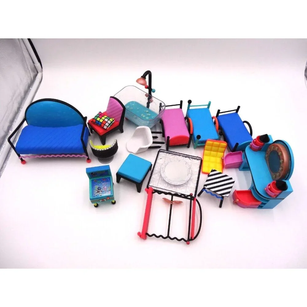 LOL Surprise OMG Doll‎ House Furniture Bathtub Bunk Beds Vanity Sofa Arcade More
